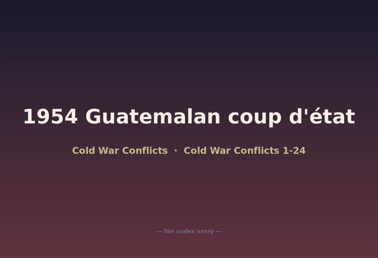 1954 Guatemalan coup d'état
