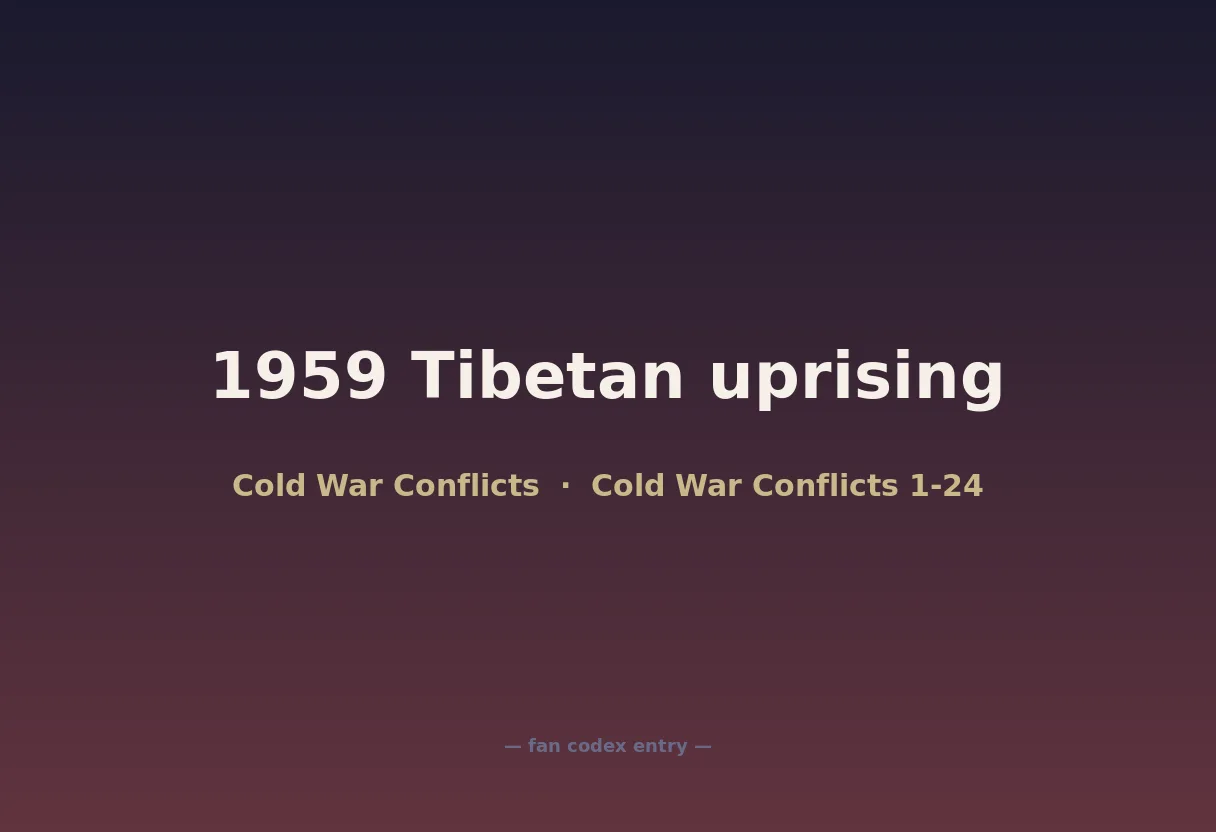 1959 Tibetan uprising