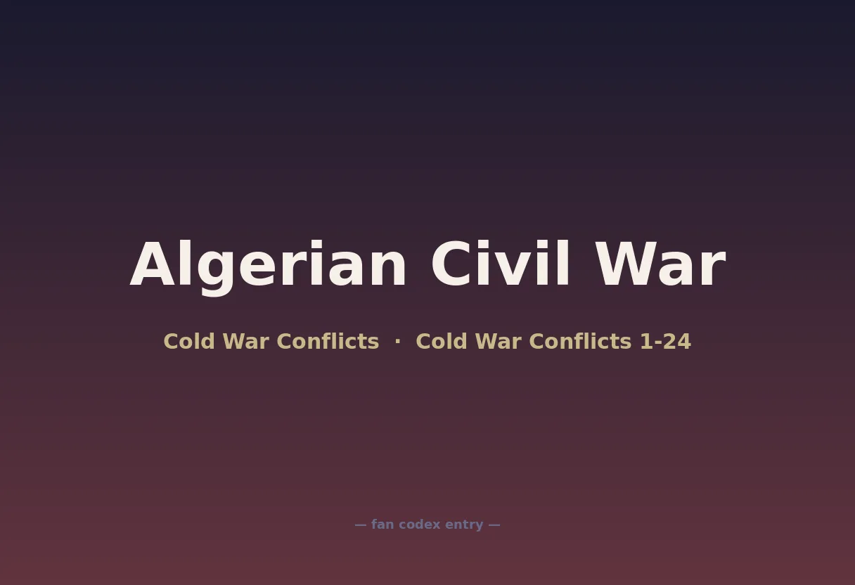 Algerian Civil War