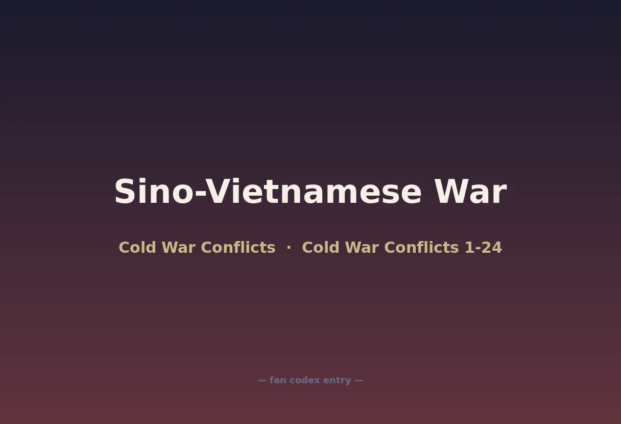Sino-Vietnamese War