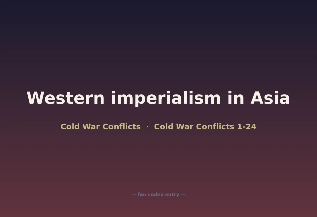 Western imperialism in Asia